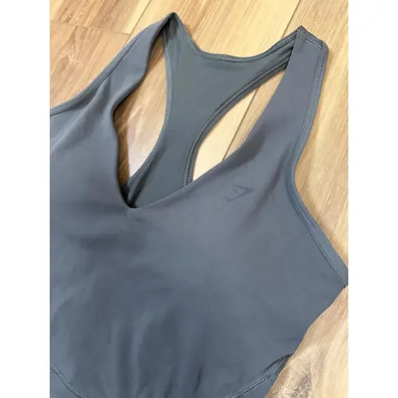 NWOT! Gymshark Women's Whitney Crop Tank in Eucalyptus Size Medium - Picture 3 of 7